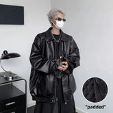 Hearujoy Autumn New Fashionable Solid Color Hip Hop Jacket Top American Style Vintage Motorcycle Leather Clothing For Men Women